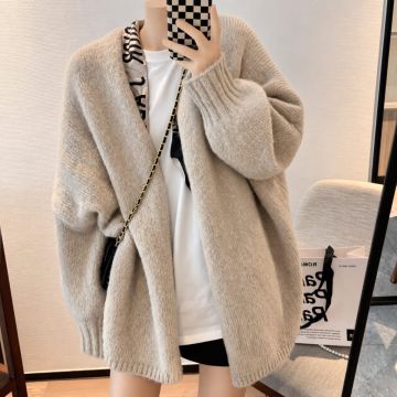 كارديجان نسائي محبوك بكتف منسدل 