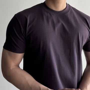 تيشيرت رجالي ثقيل من القطن الخالص 230 غرام