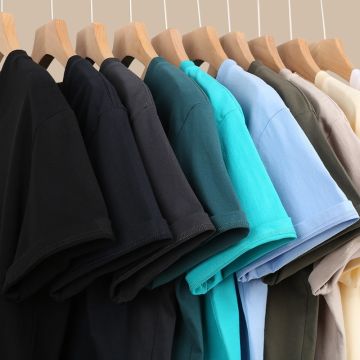 تيشيرت قطن ممشط بقصة فضفاضة ستايل ياباني ريترو